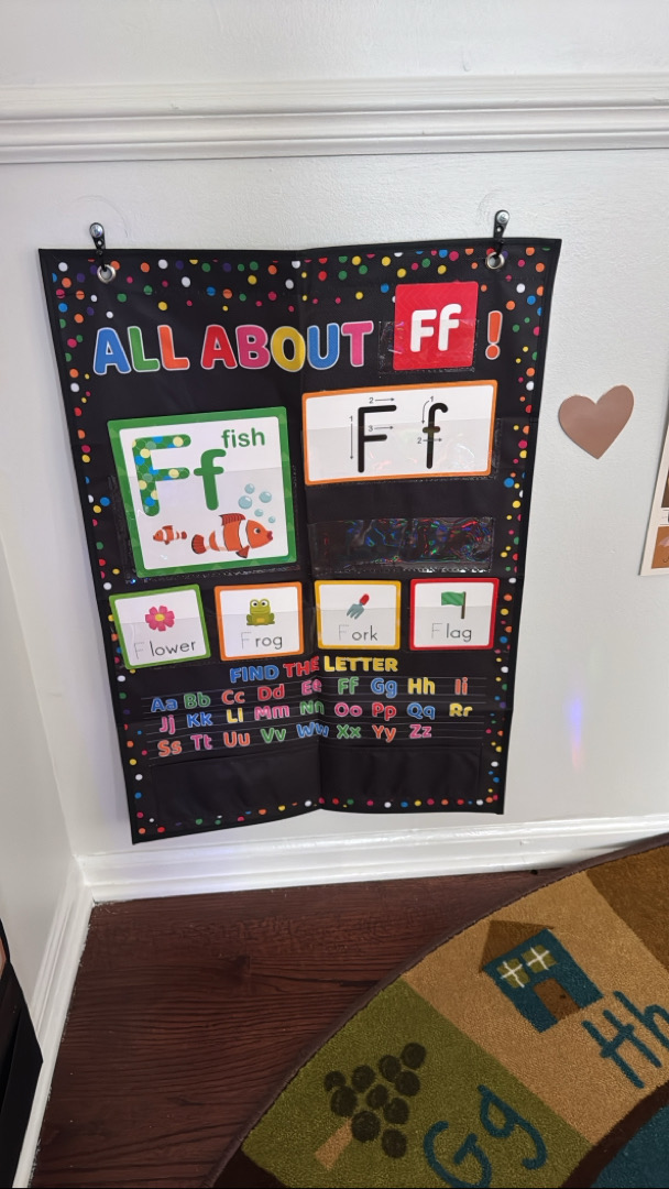 Board with alphabet labeled on it