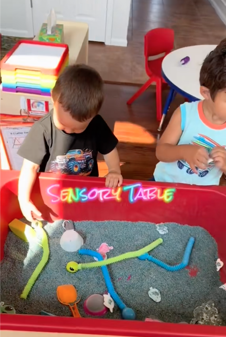 Multiple videos togther of children playing with toys